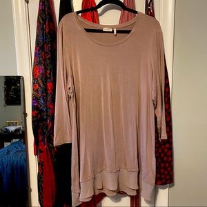 LOGO by Lori Goldstein 3/4 Sleeve Tunic
